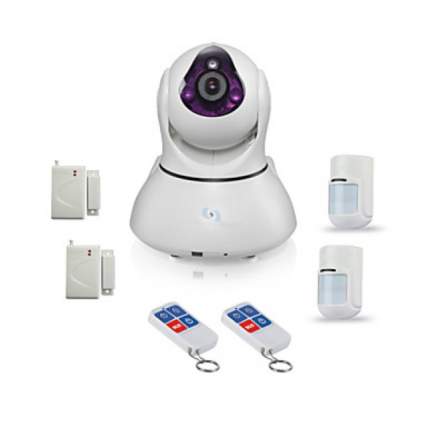 HD WIFI IP Video Camera Alarm, support 64pcs Wireless Alarm sensors, Night Vision and Andriod & IOS APP SV-VPC2EK4