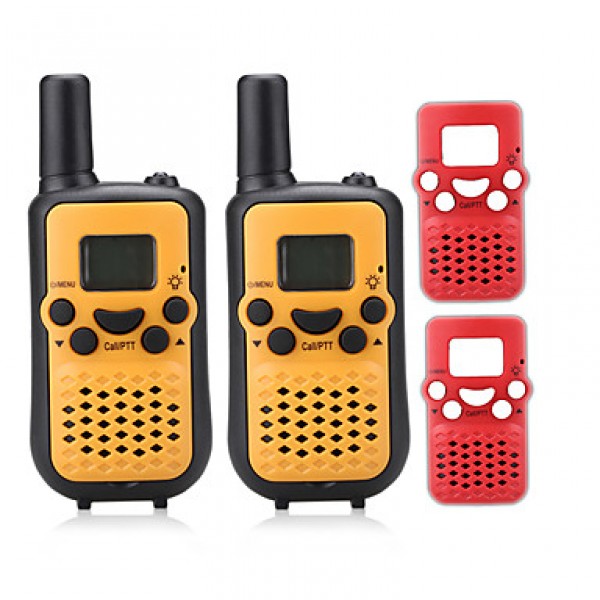 PMR 446MHZ Walkie Talkie for Kids changeable plastic(2PCS Free) Output 0.5W 8Channels Up to 3KM-5KM AAA Alkaline Battery